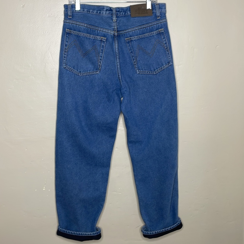 OLD MILL Blue Jeans Fleece Lined Warm Chore Farm Life Construction Work 32x30